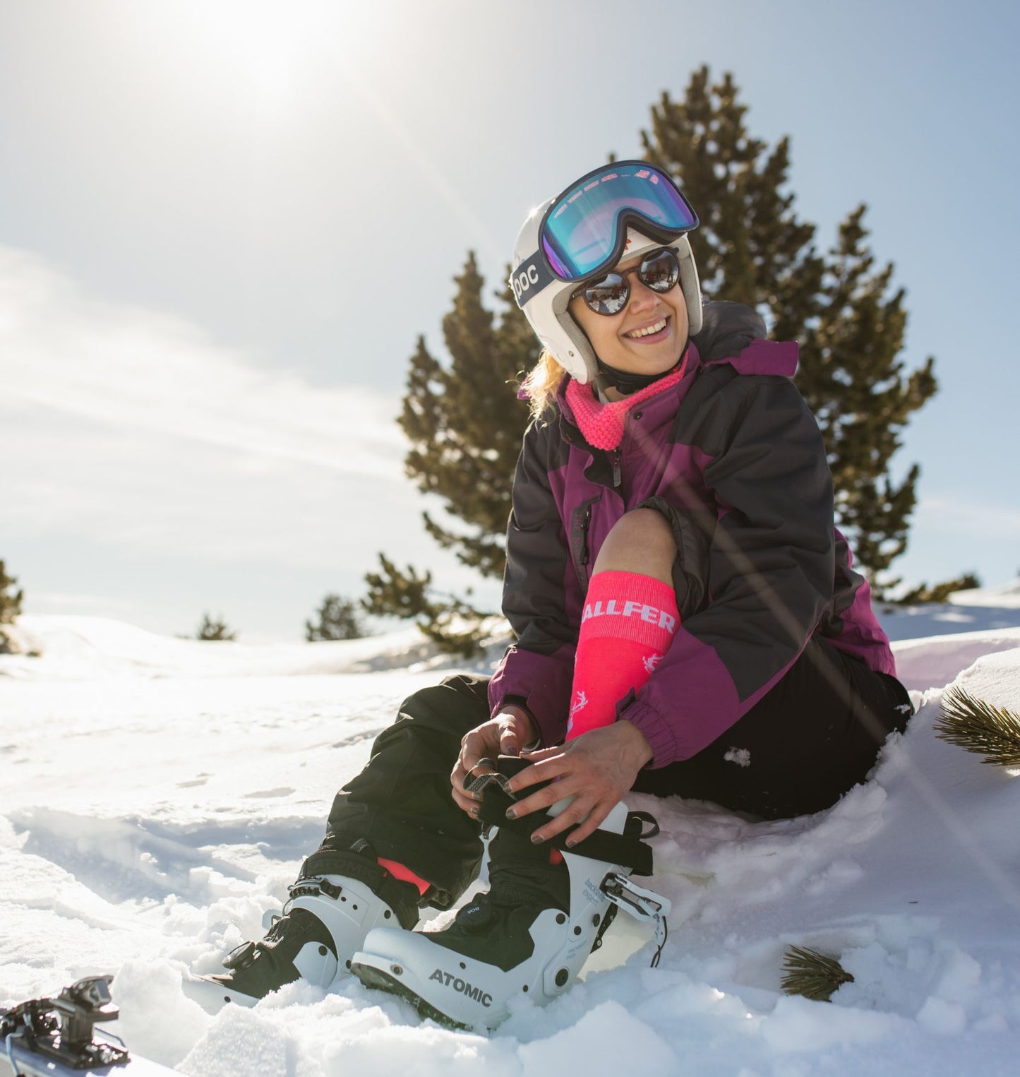 Calcetín técnico de esquí y snowboard GF brama